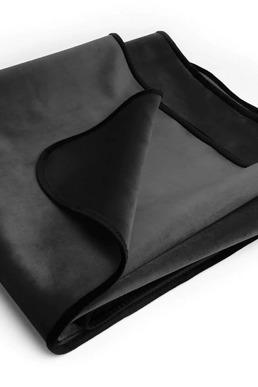 Fascinator Throw Black Velvish - Travel Size