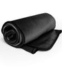 Fascinator Lush Throw  Black Microvelvet - King Size