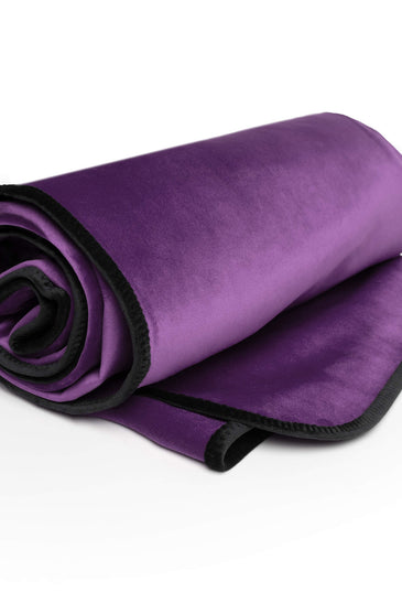 Fascinator Lush Throw  Purple Microvelvet - King Size