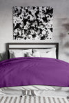 Fascinator Lush Throw  Purple Microvelvet - King Size