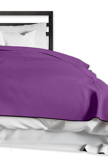 Fascinator Lush Throw  Purple Microvelvet - King Size