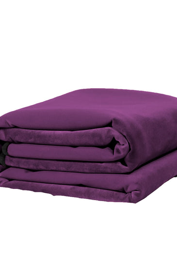 Fascinator Lush Throw  Purple Microvelvet - King Size