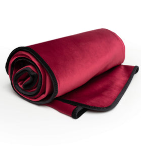 Fascinator Lush Throw  Merlot Microvelvet - King Size