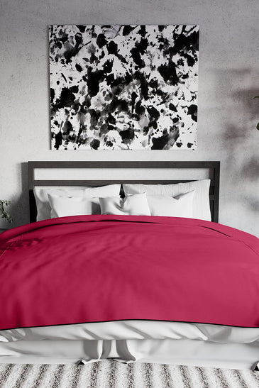 Fascinator Lush Throw  Merlot Microvelvet - King Size