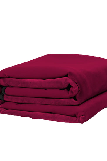Fascinator Lush Throw  Merlot Microvelvet - King Size