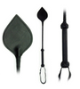Riding Crop Spade Leather 18in