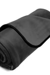 Fascinator Throw Black Velvish - Travel Size