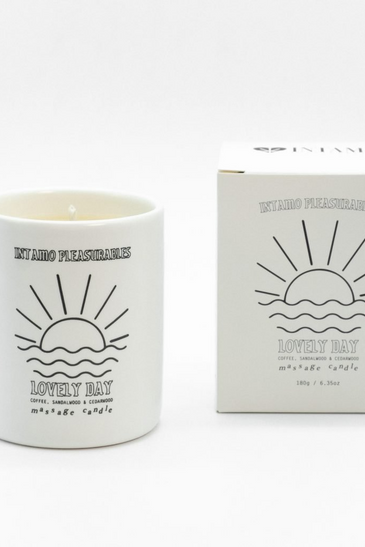 Lovely Day Massage Candle - Coffee Sandalwood Cedar