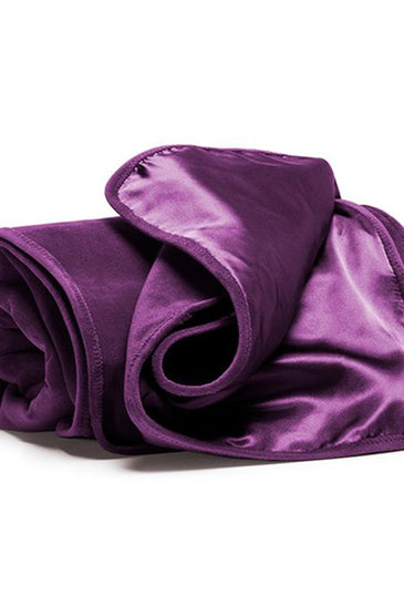 Fascinator Throw Aubrergine Microvelvet - Regular Size