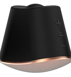 Elegance Dazzling Rotating &amp; Vibrating Clitoral Stimulator Black