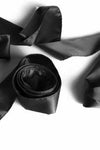 Silky Tie-ups Black Satin