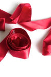 Silky Tie-ups Red Satin