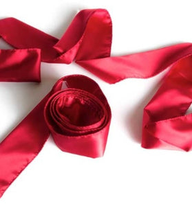 Silky Tie-ups Red Satin
